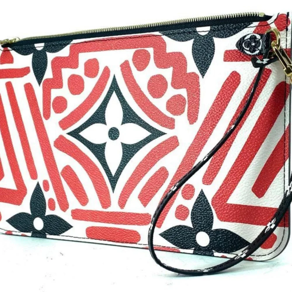 Louis Vuitton Crafty Red Neverfull Pochette GM